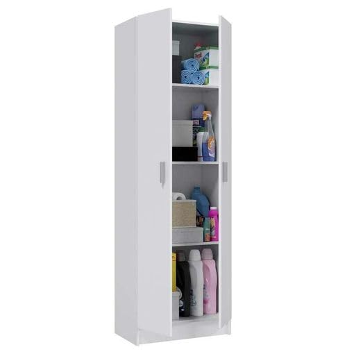 HOGAR24 ES Armario de 2 Puertas, Medidas: 180x58,5x37 cm, Color Blanco