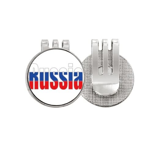 Marqueur de balle de golf Russie émail magnétique de qualité supérieure