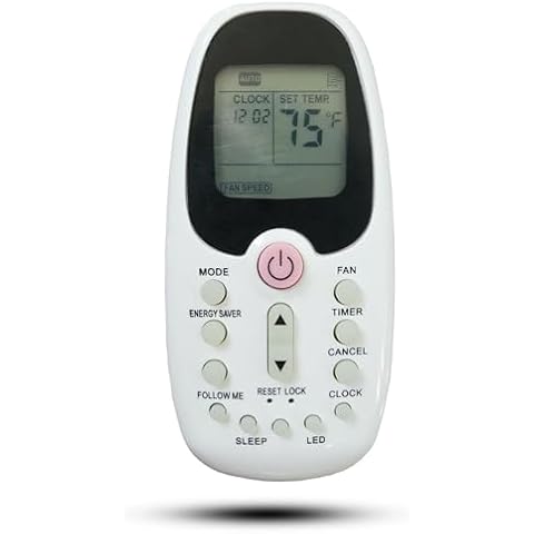 Kassionel Replacment Remote Control Compatible for Arctic King Midea Comfort-aire Window Air Conditioner R09B/BGE R09B/BGCE R09A/BG(C) E R09B/BG(C) E R09C/BG(C) E R09/BG(C) E RG09B/BG(C) EF Cover