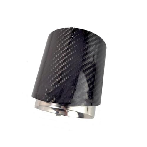 Embout d'échappement en carbone argent 95mm style luxe pour Mini Cooper Works JCW F54 F60