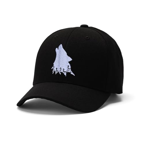 Image of Embroidered Baseball Cap for Women Men Adjustable Baseball Hat Black Baseball Cap Trucker Hat