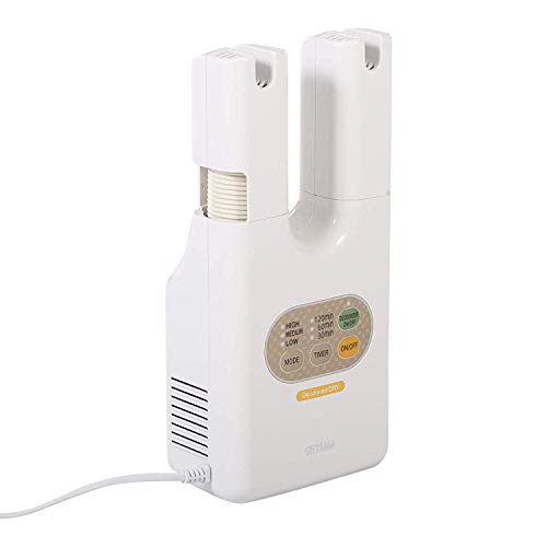 Iris-Ohyama-ShoeBoot-Dryer-230W-Even-Heat-Dispersion-3-Power-Timer-Settings-Build-in-Deodorizer-for-All-Types-of-Shoes-Deodorizing-Shoe-Dryer-KSD-C1-White-UK-Model