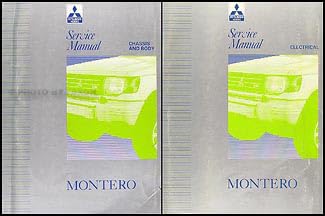 1992-1993 Mitsubishi Montero Repair Shop Manual Set Original