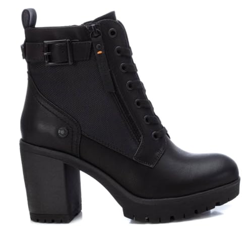 REFRESH - Botín Mujer Negro - Calzado Cómodo y Versátil - Moda casual - Modelo 17123202 (Talla 40)