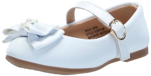 KENSIE GIRL Ballerina Flats - Girls Classic Leatherette Ballet Shoe (Toddler Little Kid Big Kid)