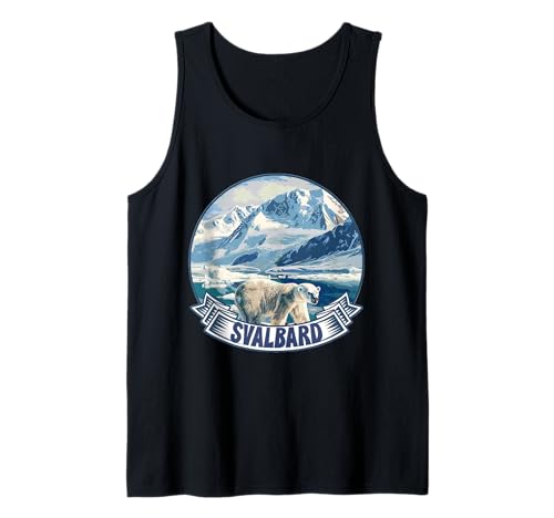 Svalbard - Noruega - Vintage Fun Travel Camiseta sin Mangas