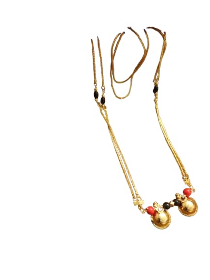 Women gold plated Stylish Mangalsutra chain (HAR- SQUER B. M ONLY VATTI_100397)-image-26