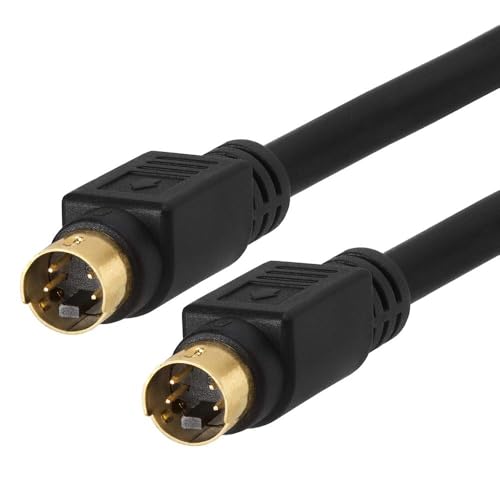 Cmple S-Video SVideo SVHS Gold Plated Cable 4 pin 3 feet 3ft
