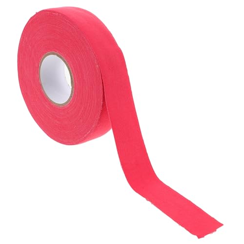 Garneck Hockey Stick Tape Athletic Tape Soccer Tape for Socks Hockey Tape Black Tennis Racket Grip Tape Hockey Stick Weight Grip Tape Hockey Kitchen Tape Hockey Clear Tape Red Cotton