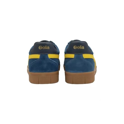 Image of Gola Men's Hurricane Suede Marine Blue /Sun /Navy /Gum 8 Medium