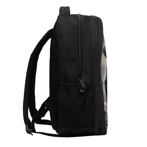 SARA NELL Black Labrador Dog School Backpack, Cute Puppy School Book Bags with Padded Straps, Elementary Student Bookbag Animal Print Daypack for Boys Girls, 15.7 Inches3