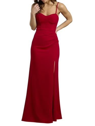 David's Bridal Seamed Corset Bodice Crepe Sheath Dress