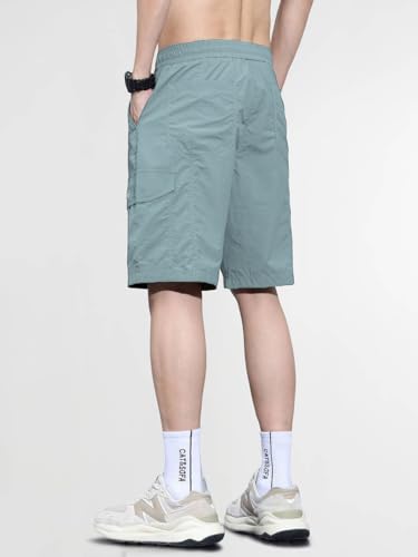 Image of TAGDO Men's Cotton Cargo Shorts with Multi Pockets | Lightweight Casual Outdoor Shorts Pant for Men | Elastic Waist Drawstring Utility Shorts for Hiking, Camping and Daily Wear (2048)