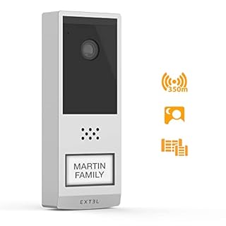 EXTEL Wave 2, Visiophone sans fil connecté 7’’ avec batterie rechargeable, longue portée 350m champ libre, livré avec une batterie supplémentaire, Garantie 3 ans