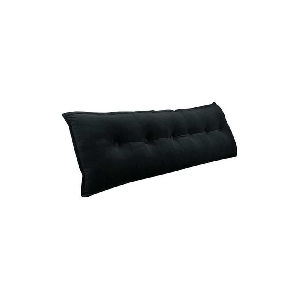 Pillow Palette Black Velvet Cushion (180, cm, 50, cm, Black Velvet Cushion)