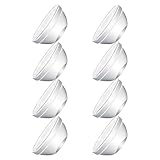 Cabilock 8 piezas Cuencos de Vidrio para Pudin Pequeños Reutilizables Multiusos para Postres Gelatinas y Tartas Aptos para Hogar y Restaurantes