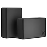 KEEP Yoga Block, High-Density EVA Foam 2 Pack Yoga Block with Non-Slip Textured Surface, Supportive, Lightweight - Ideal for Yoga