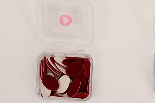 Kalpana Bindi Deep Red Oval Sticker Kumkum | Size - 4 | (Pack of 12)