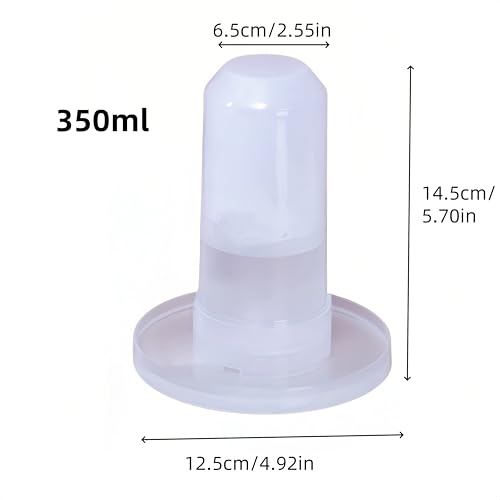 2 Stück Wasserspender für Vögel, WizeFolk Automatischer Vogelfutterautomat, 350 ml Spender für Papageien, Wasserspender für Haustiere, Futterautomat für Wellensittiche, Kanarienvögel