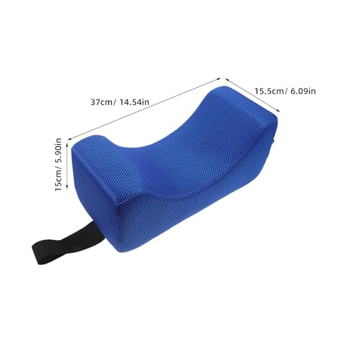 Appui-tête fauteuil roulant en mousse réglable, coussin de posture et confort bleu