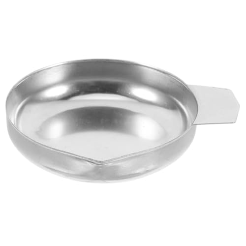 BCOATH Bandeja de Pesaje de Acero Inoxidable para Joyería y Cocina Plato Profundo para Balanzas Digitales para Pesar Diamantes Hierbas Ingredientes de Repostería Versátil y Laboratorio