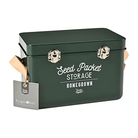 Burgon & Ball Frog Green Seed Tin Cover