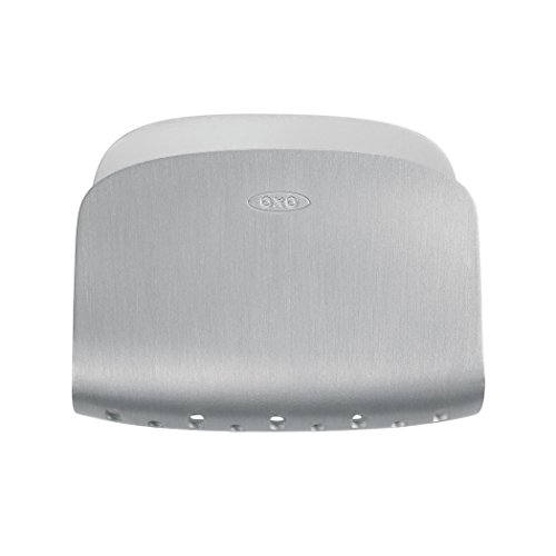 OXO Suporte de esponja de sucção de alumínio à prova de ferrugem, prata, 7,6 cm, 170 g
