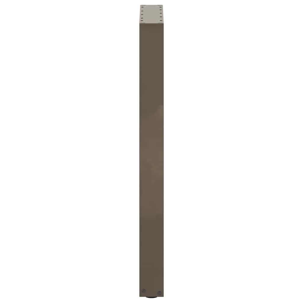 vidaXL Patas para Mesa de Bar en Forma de U (2 Unidades, Acero Natural, 50 x 90-91 cm)