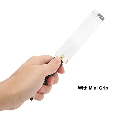 5-Zoll-Dreiecksprisma aus Optischem Glas mit -Griff, Buntes Fotografieprisma, Optischer Prismenwürfel, für Lichtspektrumphysik, Fotografie