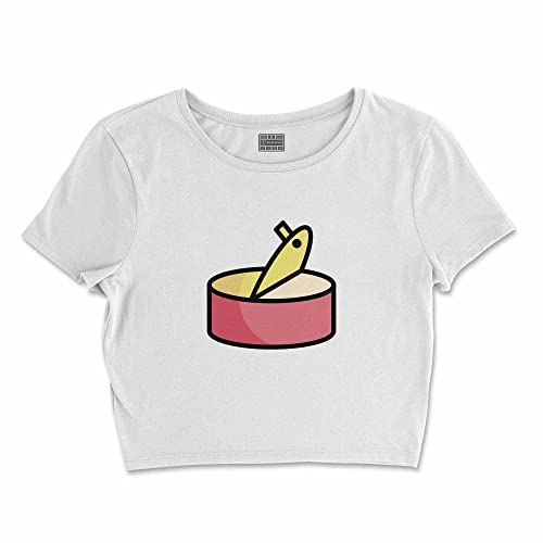 T-Shirt Blanc Court Femme Buwtswi S haut léger mode estivale