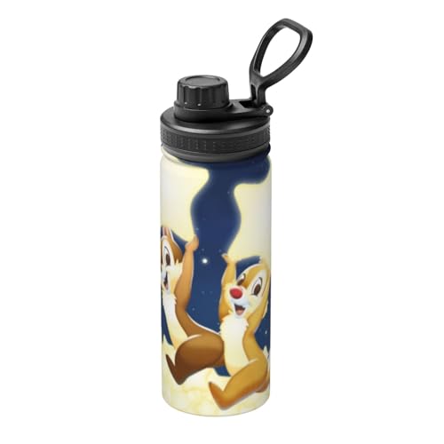 チップとデール 水筒 真空断熱 保温 保冷 スポーツボトル 人気 ステンレスボトル スポーツ飲料対応 漏れない 直飲み530ml 男の子 女の子 大人 子供 グッズ キャラクター 雑貨