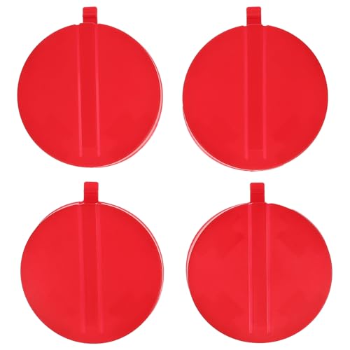 KICHOUSE 12pcs Bucket Dust Cover Screw Bucket Lid Storage Caps for Canning Jars Regular Canning Lids Pail Lids Water Bucket Seal Caps Food Can Lids Covers Water Pail Cover Red Plastic