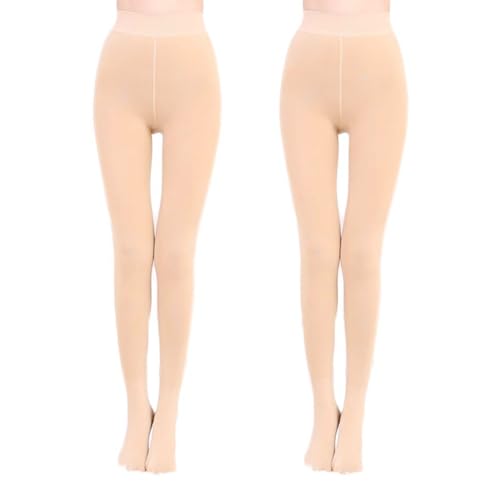 Image of Blostirno Women's Fleece Lined Tights Thermal Pantyhose Leggings Opaque Winter Warm Thick Stockings Tights