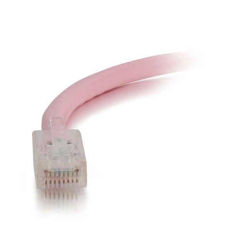 Image of C2G / Cables To Go 00950 Cat5e Cable - Non-Booted Unshielded Ethernet Network Patch Cable, Pink (6 Inches)