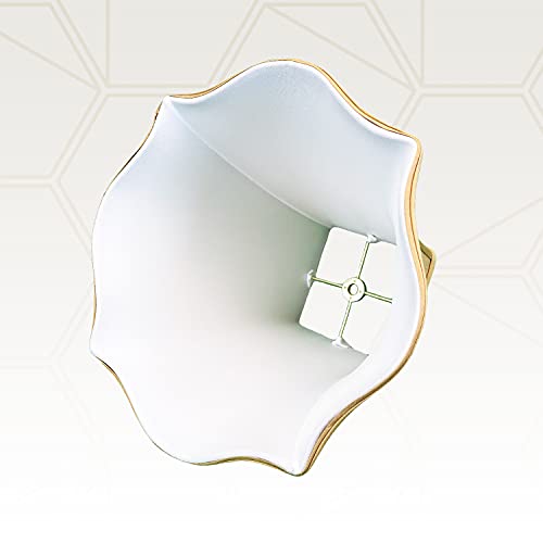 Image of Royal Designs, Inc. Regal Series Fancy Square Bell Lamp Shade, 4 x 10 x 8.5, Antique Gold