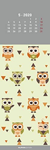 Eulen 2020 - Lesezeichenkalender