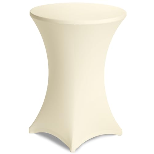 Gräfenstayn® Diana Housse pour Mange-debou Table Haute de Bistro - Stretch Spandex - Multiples Tailles pour Un diamètre de Table de Ø 60 cm • Ø 70 cm...