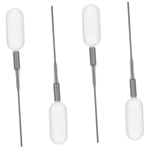 PRETYZOOM Essential Oil Dispenser Transfer Tool 4pcs Plastic Droppers Pipettes for Perfume Bottles