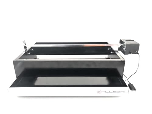 ALLEGRI Barbecue a Carbone/legna con Griglia - Con Girarrosto Alimentazione Usb -Regolazione della velocita'-Portata max 12 kg SPINA USB NON IN DOTAZIONE