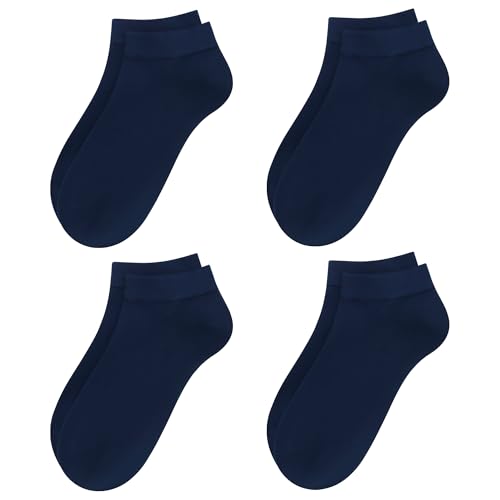 Ankle Socks for Women Thin Bamboo Viscose Breathable Low Cut Soft Casual Ladies Sock 4/8 Pairs - Main Image