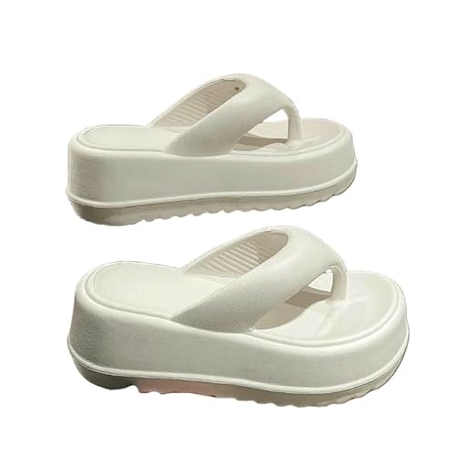 Women'S Summer Thick-Soled Flip-Flops Outdoor Beach Slippers Soft And Comfortable Height Increase2