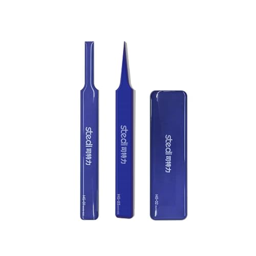 stedi Hobby Model Polishing Tools 3 PCS Precision Glass Polishing Files #600-800 Grits Anti-Slip Comfortable Grip for Gundam Scale Military Model 3D Resin Parts