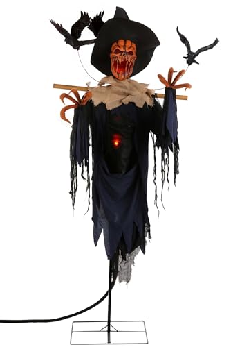 Fun Costumes Giant 7FT Animated Scarecrow with Flying Crows Halloween