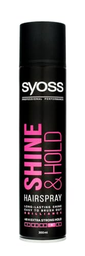 Syoss Shine & Hold Extra Strong laca para el cabello, 300 ml