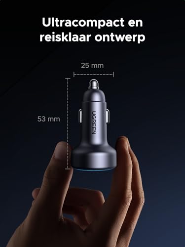 UGREEN 3-poorts sigarettenaansteker USB C PD30W auto oplader adapter 12V autolader USB C auto accessoires compatibel met iPhone 17/17 Pro/17 Pro Max/17 Air/16/15, ipad, Galaxy S24 GPS navigatie, enz - Afbeelding 8
