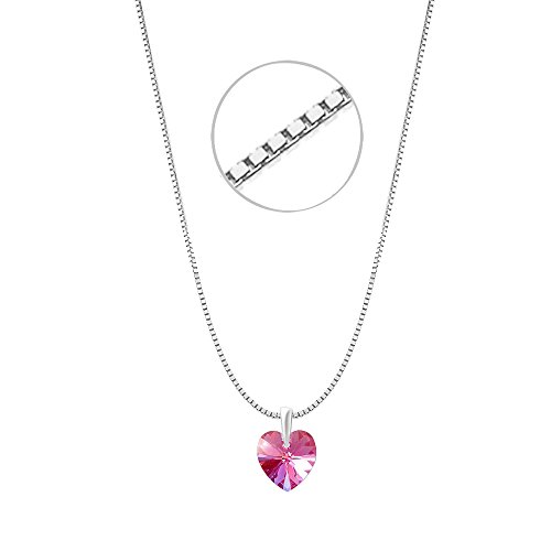 Swarovski Pink Heart Pendant for Valentine's Day