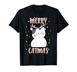 Weihnachten Katze Geschenk T-Shirt