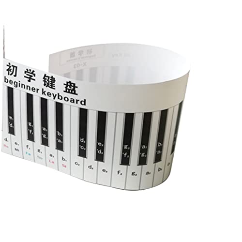 Vaguelly Clavier de piano simulé fournitures d’apprentissage du piano autocollants de piano claviers instrument piano enfant fournitures pour clavier de piano décalcomanies clavier PVC - Les Beatles, Paul McCartney, John Lennon, RIngo Starr, George Harrison Vaguelly Clavier de piano simulé fournitures d'apprentissage du piano autocollants de piano claviers instrument piano enfant fournitures pour clavier de piano décalcomanies clavier PVC – Image 7