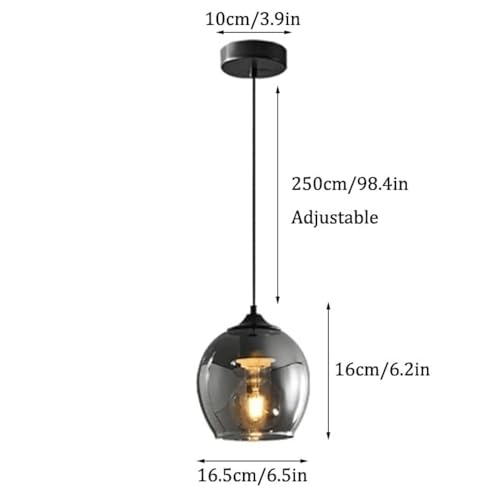 Lámpara de techo de lujo italiano Yre con sofisticada tulipa de cristal E27 5