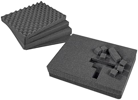 TOMcase waterdichte Buitenkoffer 56x43x22 cm met Rasterschuim/Kubusschuim; IP67 Transportkoffer (Zwart) - Image 5